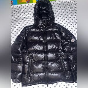 Moncler Shiny Black Puffer Jacket